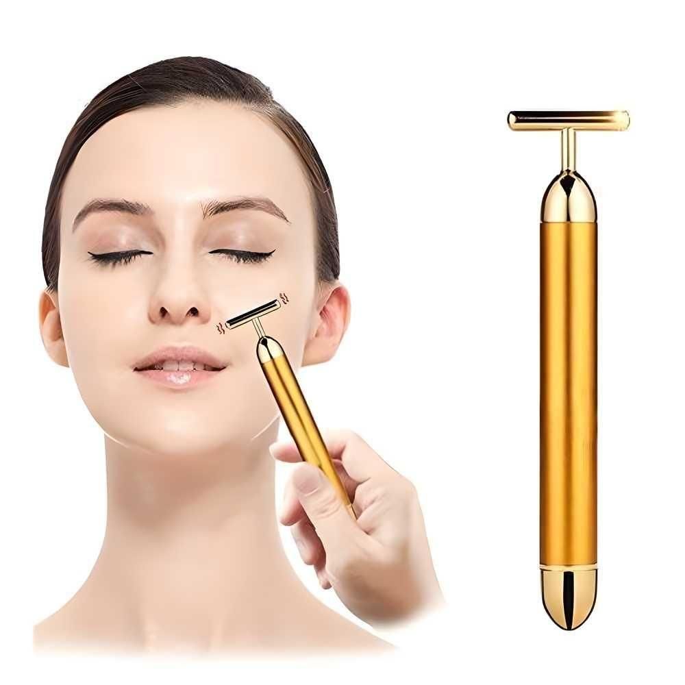 24K Gold Electric Face Roller